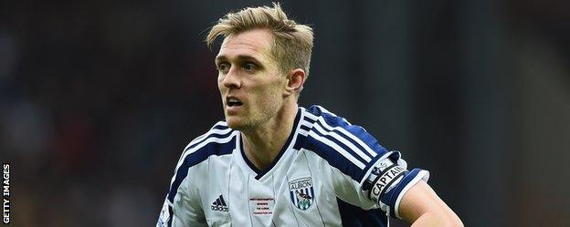 Darren Fletcher in action for West Brom