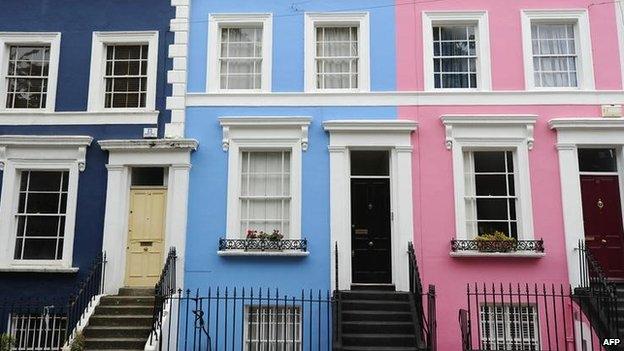 Terraced houses in London