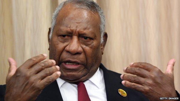 Vanuatu's President Baldwin Lonsdale