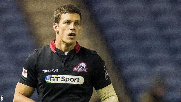 Edinburgh scrum-half Grayson Hart