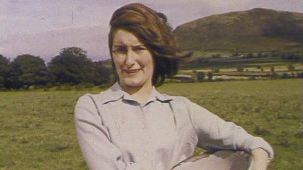 Young woman at Slemish