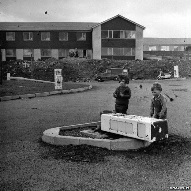 Children on Gurnos estate