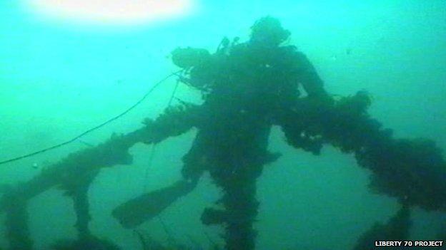 Diver at the wreck