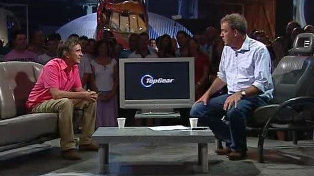 Steve Coogan and Jeremy Clarkson on Top Gear