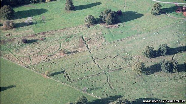 an ariel view of the trenches