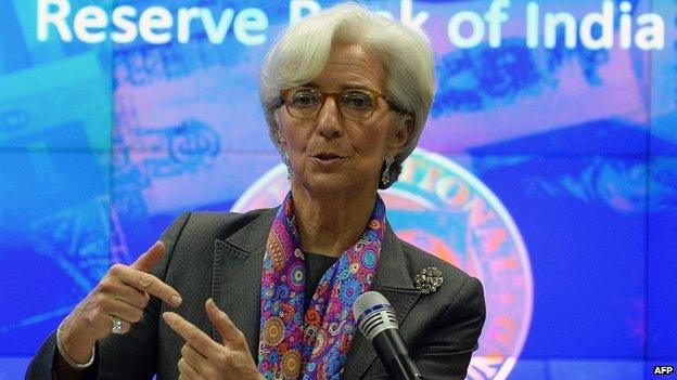 IMF chief Christine Lagarde has urged India to deepen economic reforms