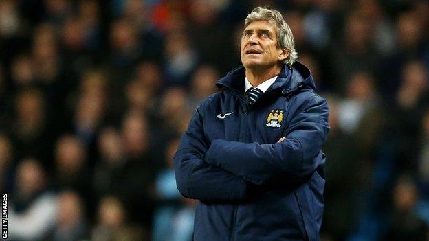 Manchester City manager Manuel Pellegrini