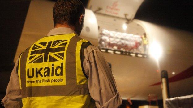 UK aid flight arrives in Cebu, Philippines