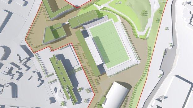 Artist's impression of Sheffield Olympic Legacy Park