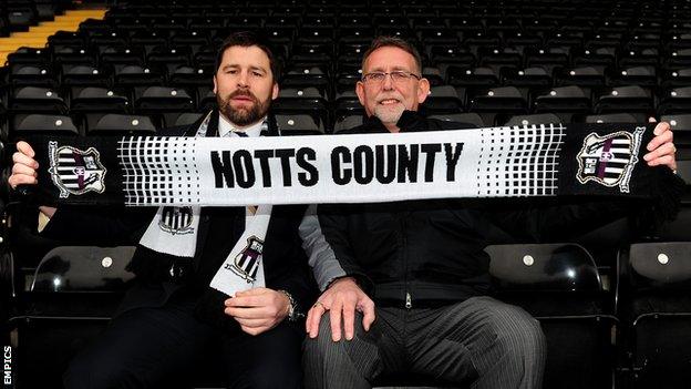 Jim Rodwell (left) joined Notts when Ray Trew became the club's owner in 2010