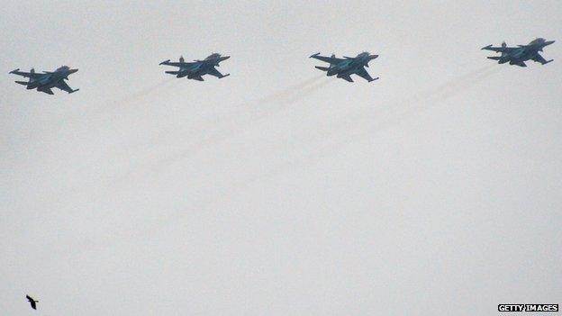 File pic Russian Su-34 fighters