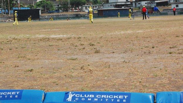 Cricketers playing in Lagos, Nigeria