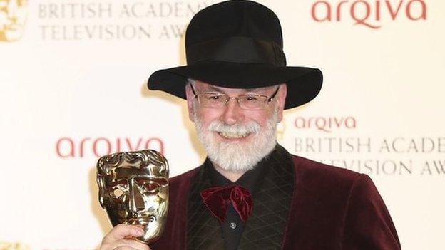 Sir Terry Pratchett, pictured in 2012