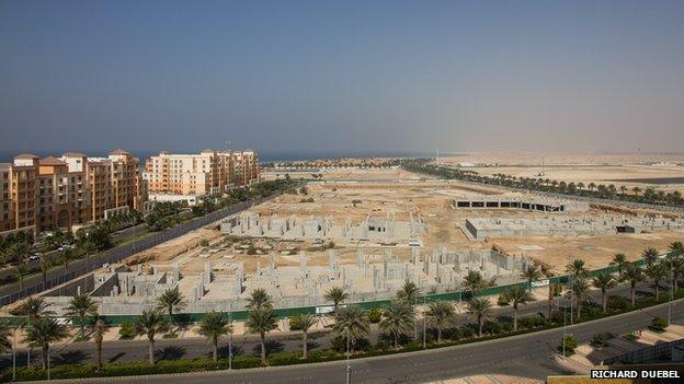 View of buildings under construction