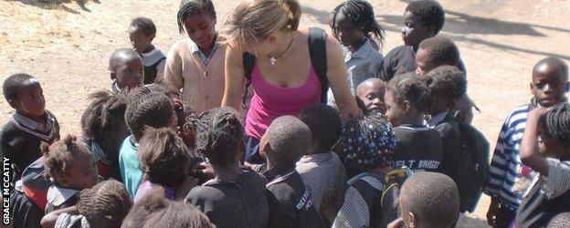 Grace McCatty in Zambia 2010