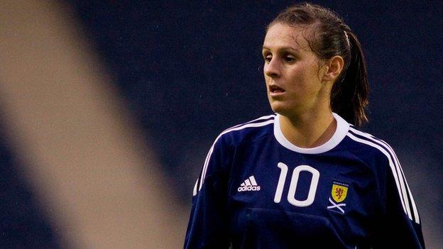 Scotland striker Julie Fleeting