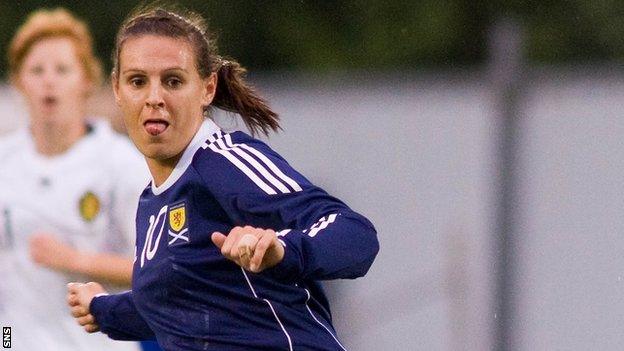 Scotland striker Julie Fleeting