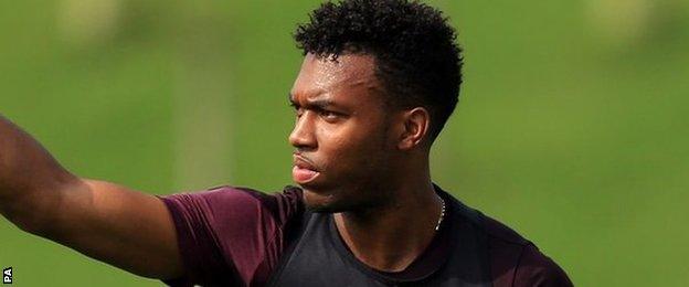 England striker Daniel Sturridge