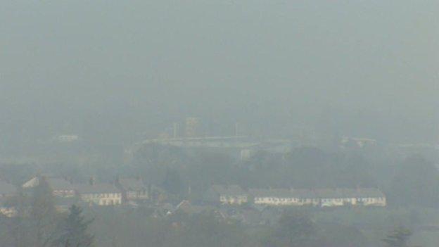 Smog over Wrexham