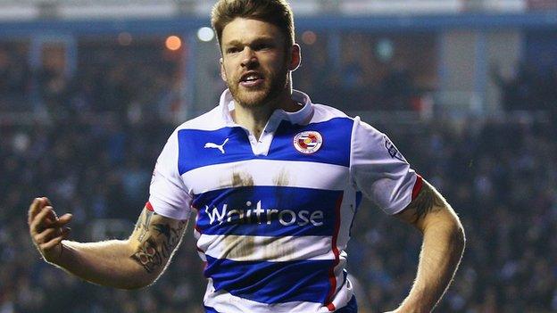 Reading striker Jamie Mackie