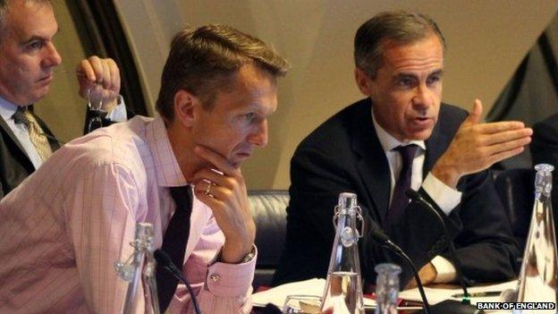 Andy Haldane, left, with Bank of England governor Mark Carney