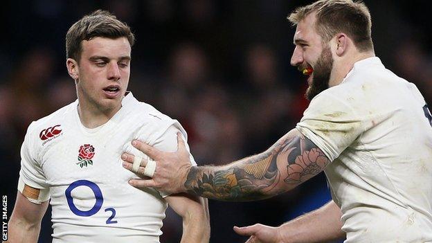 England fly-half George Ford and prop Joe Marler