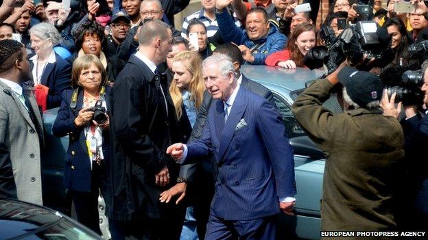 Prince Charles visited the Carlos Rosario International Public Charter School in Washington