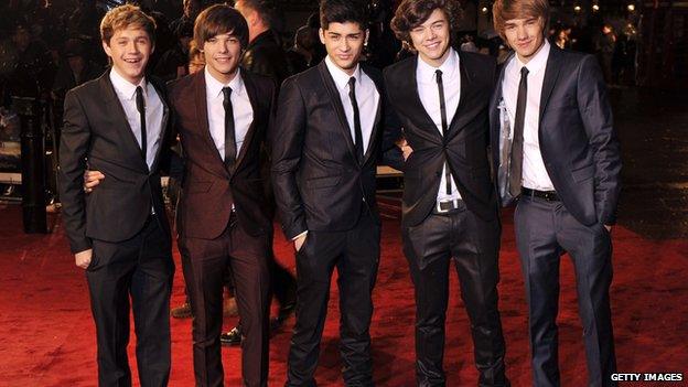 One Direction on the red carpet