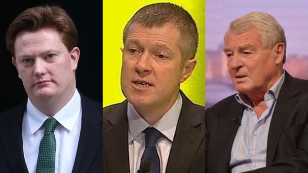 Danny Alexander, Willie Rennie and Lord Ashdown