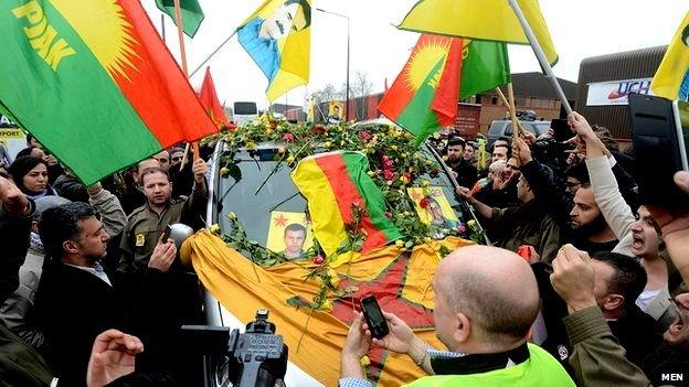 Kurds welcome dead marine