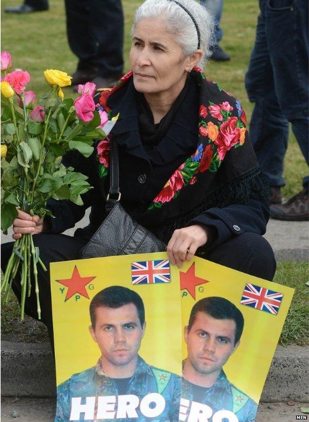 Kurds welcome dead marine