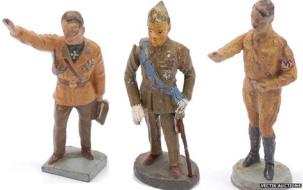 Goring, Franco and Hitler figures