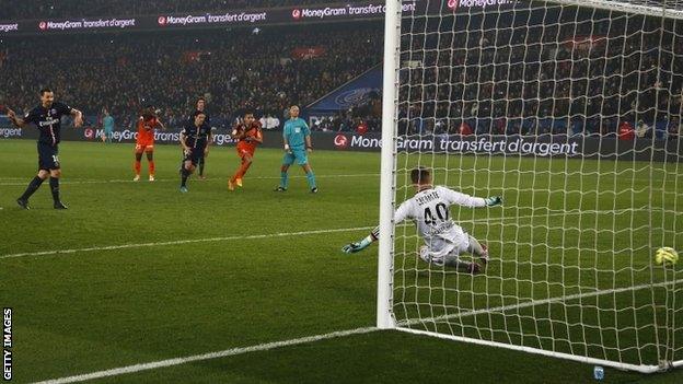 Zlatan Ibrahimovic scores a penalty