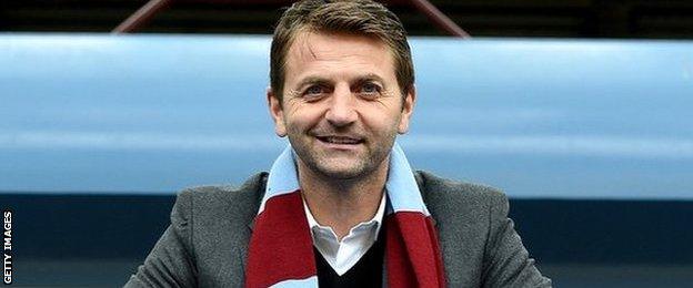 Aston Villa manager Tim Sherwood