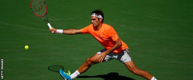 Roger Federer at Indian Wells