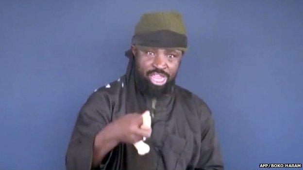 File photo: Screen grab taken on 18 February 2015 from a video made available by Islamist group Boko Haram shows Boko Haram leader Abubakar Shekau making a statement at an undisclosed location