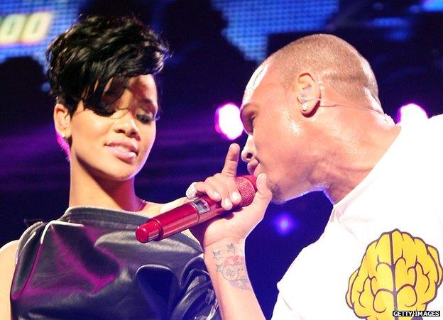 Chris Brown and Rihanna