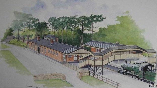 An artist's impression of the new station at Broadway