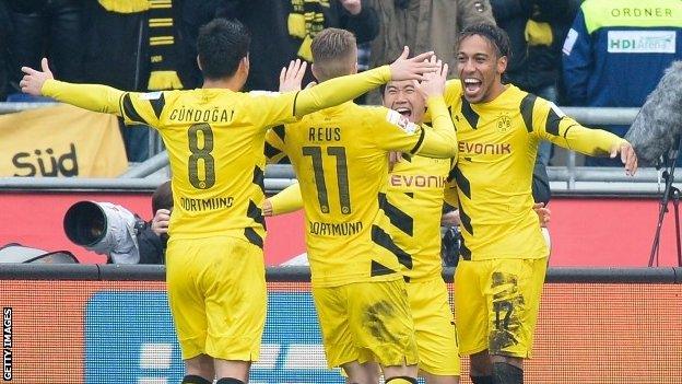 Borussia Dortmund celebrate