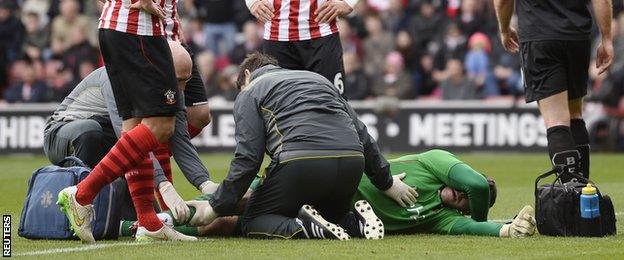 Southampton goalkeeper Fraser Forster