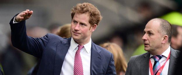 Prince Harry at Twickenham