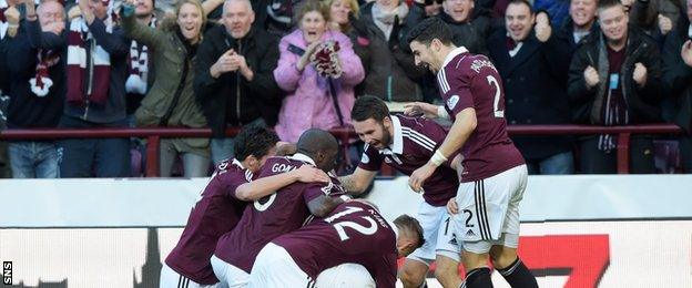 Hearts have been free-scoring this season, and could end up with over 100 goals