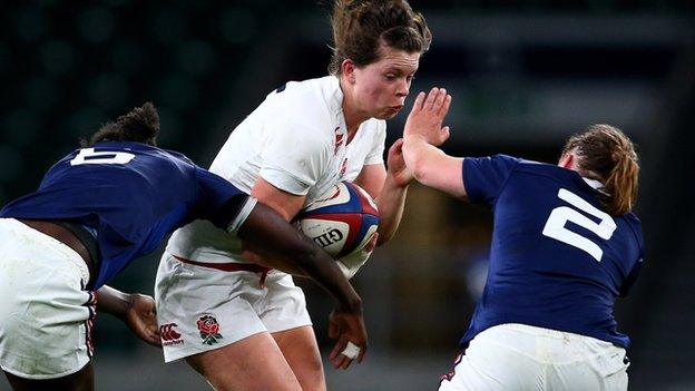 England v France in the Women's Six Nations