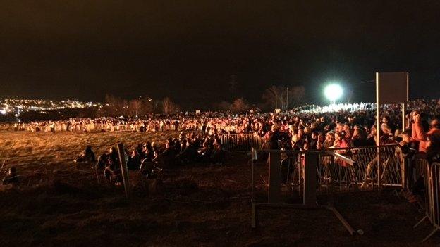 Crowd at Kelly's Field