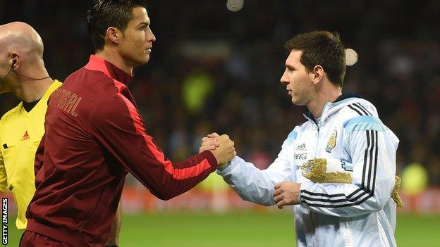 Cristiano Ronaldo and Lionel Messi