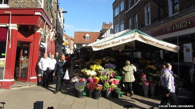 The old Newgate Market in York