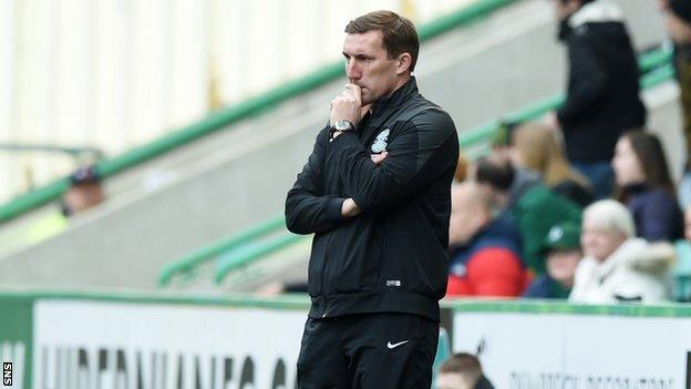 Hibs boss Alan Stubbs