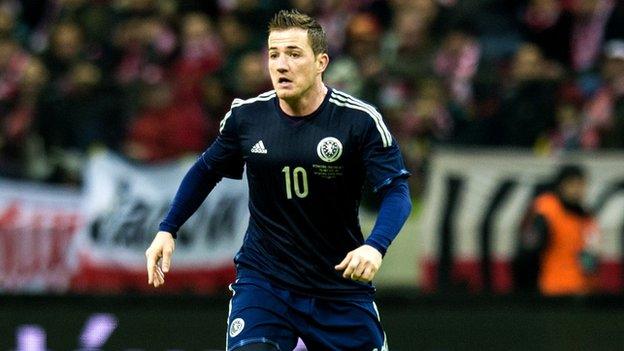 Ross McCormack in action for Scotland