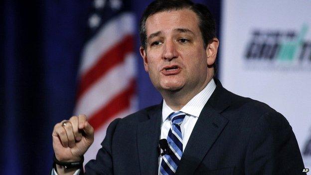 Senator Ted Cruz speaking at an event in Florida - 27 February 2015