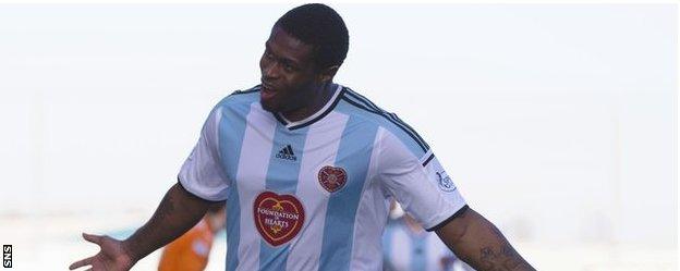 Hearts striker Genero Zeefuik